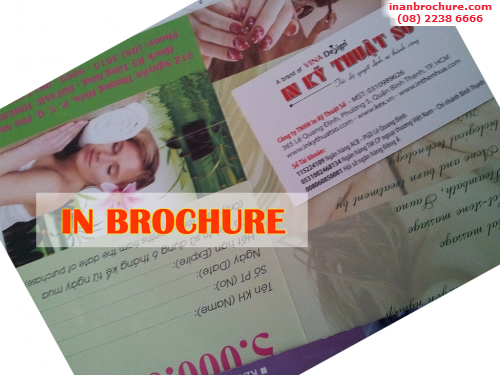 In brochure giá rẻ quảng cáo tại Công ty TNHH In Kỹ Thuật Số - Digital Printing